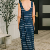 What a View Striped Sleeveless Maxi