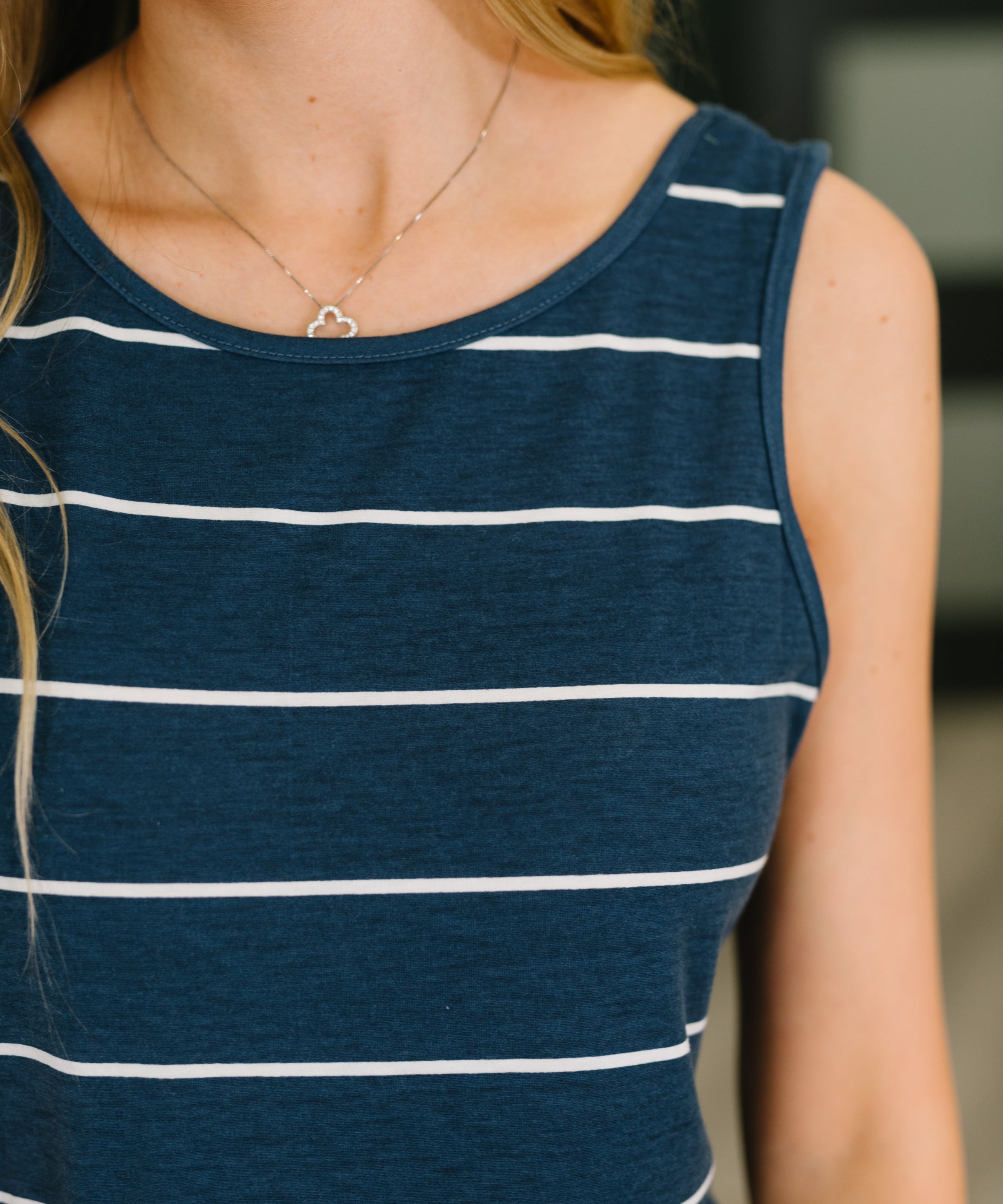 What a View Striped Sleeveless Maxi