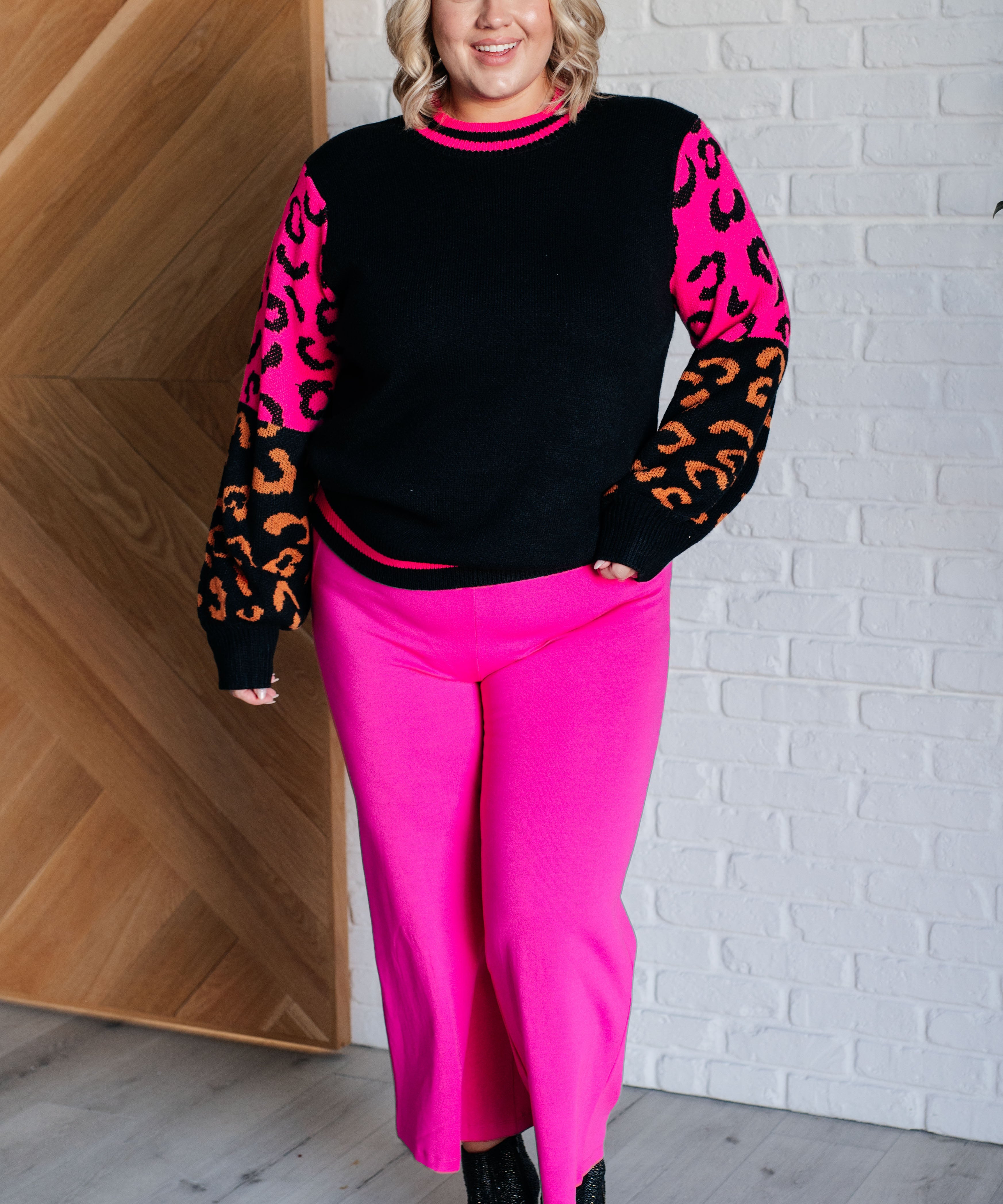 Wild About You Animal Print Sweater