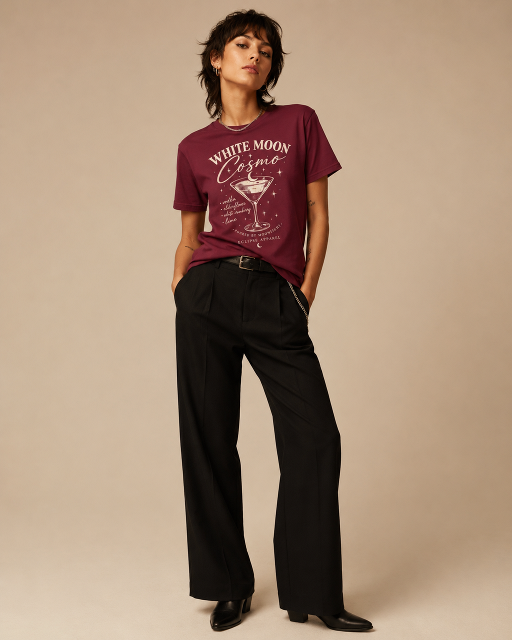White Moon Cosmo Graphic Tee