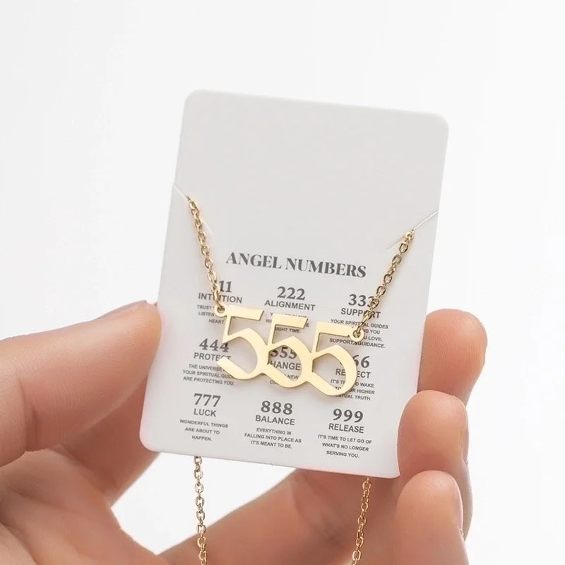 18K Gold-Plated Angel Number Necklaces