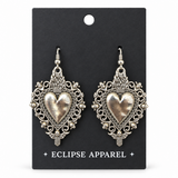 Sacred Flame Heart Earrings