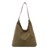 Soft Suede Slouch Shoulder Bag