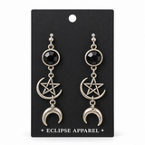 Triple Moon Earrings
