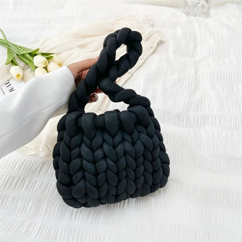 Knitted Weaved Cozy Tote