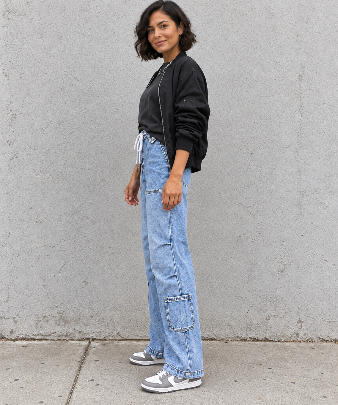 The Terrain Cargo Wide Leg Jeans