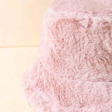 Fuzzy Pink Bucket Hat - Valentine's Day