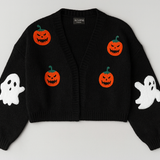 Embroidered Halloween Cardigan