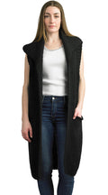 Cable Knit Duster Vest by Tempo Paris