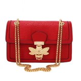 Faux Leather Bee Crossbody