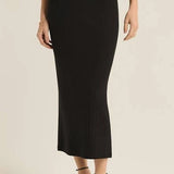 RIBBED MAXI SKIRT