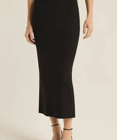 RIBBED MAXI SKIRT